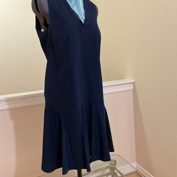 size S, JCrew, blue office appropriate dress, but still fun. - Picture 2 of 5